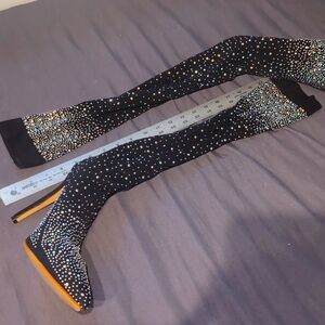 5 inch thigh high fabric top